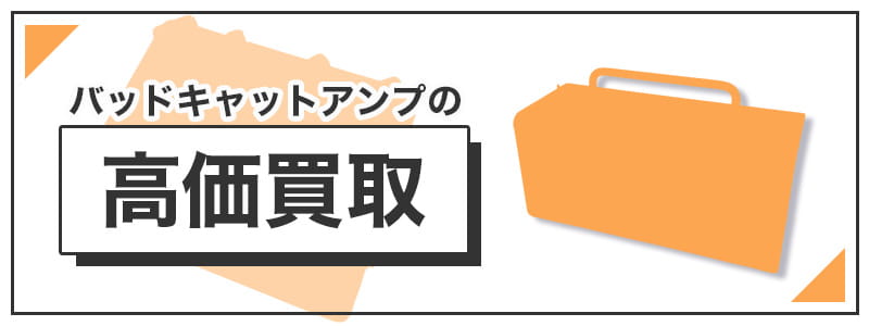 バッドキャット　アンプの高価買取